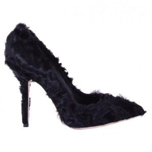 DOLCE & GABBANA Astrakhan Pumps BELLUCCI Black